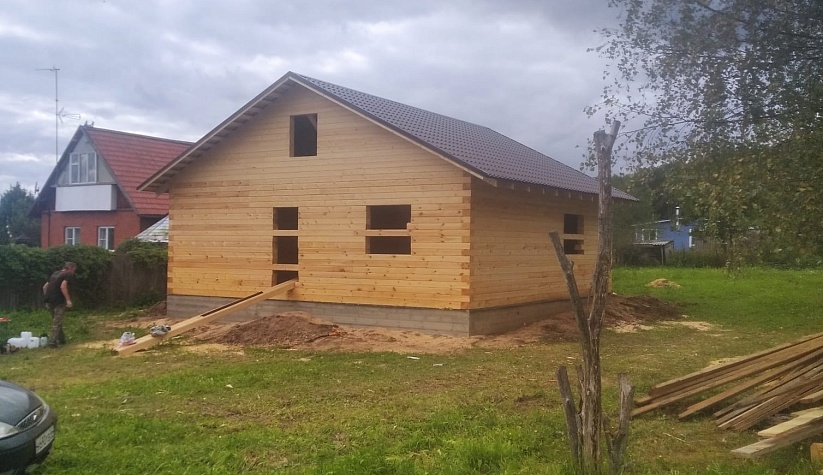 Строительство дома п. Рылеево Раменского района