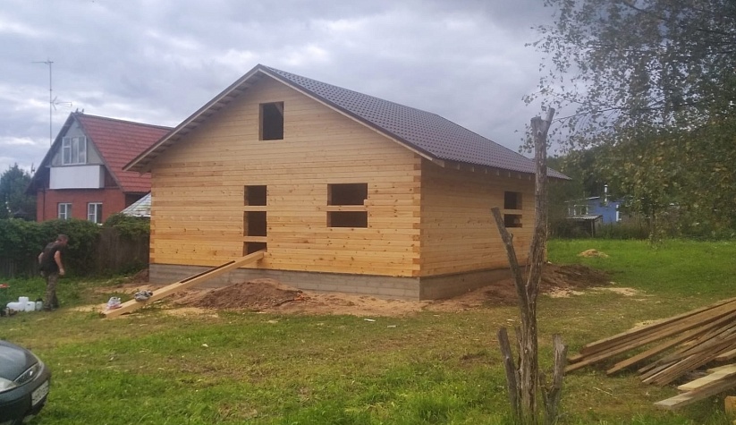 Строительство дома п. Рылеево Раменского района