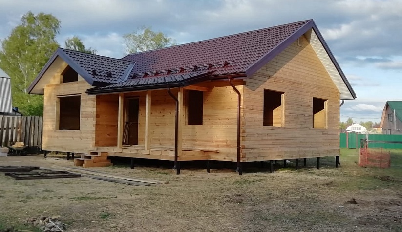 Строительство дома из профилированного бруса 8х12 г. Орехово-Зуево.