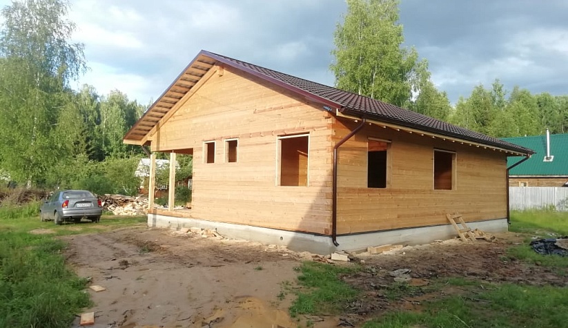 Строительство дома из профилированного бруса 9х12 г. Чехов