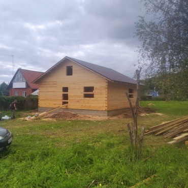 Строительство дома п. Рылеево Раменского района Строительство дома п. Рылеево Раменского района